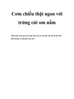 Cơm chiều thật ngon với trứng cút om nấm potx
