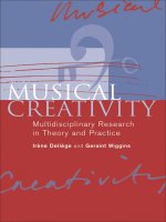 Musical creativity   multidisciplinary research in theory and practice