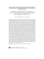 Heavy metal contamination in soils of urban highways (comparision between runoff and soil concentration