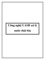 Công nghệ UASB xử lý nước thải bia pdf