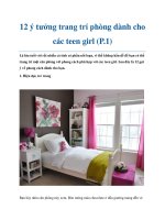 12 ý tưởng trang trí phòng dành cho các teen girl (P.1) pptx