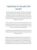 4 ngân hàng lọt vào “tầm ngắm” kiểm toán 2013 doc