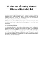 Xử trí ra máu bất thường ở âm đạo khi dùng nội tiết tránh thai pot