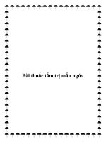 Bài thuốc tắm trị mẩn ngứa pptx