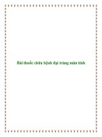 Bài thuốc chữa bệnh đại tràng mãn tính ppt