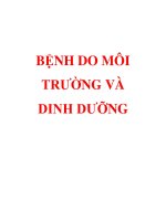 BỆNH DO MÔI TRƯỜNG VÀ DINH DƯỠNG docx