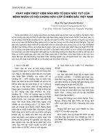 Phát hiện Virus Viêm Não mới từ dịch não tủy của bệnh nhân có hội chứng não cấp ở miền Bắc Việt Nam pdf