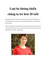 Loại bỏ đường khiến chúng ta trẻ hơn 20 tuổi pptx
