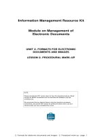 UNIT 2. FORMATS FOR ELECTRONIC DOCUMENTS AND IMAGES LESSON 2. PROCEDURAL MARK-UPNOTE docx