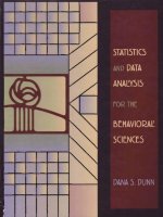 STATISTICS AND DATA ANALYSIS FOR THE BEHAVIORAl SCIENCES docx