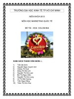 Tiểu luận:HOA COLOM BIA pptx