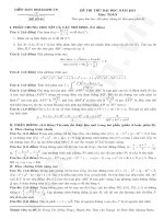 Đề thi thử môn toán 2013 lần 5 pot