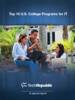Top 10 U.S. College Programs for IT docx