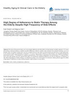 High Degree of Adherence to Statin Therapy Among the Elderly Despite High Frequency of Side Effects doc