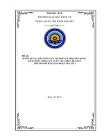 đánh giá sự hài lòng của nhà bán lẻ đối với chính sách phân phối của tuấn việt