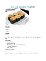 Xôi tôm khô cuộn rong biển doc