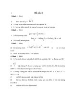 Đề thi thử đại học môn toán năm 2013 - THPT Lý Thường Kiệt - Hải Phòng - Đề số 34 docx