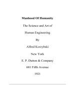Manhood Of Humanity The Science and Art of Human Engineering potx
