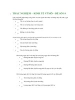 TRẮC NGHIỆM – KINH TẾ VĨ MÔ – ĐỀ SỐ 14 pot