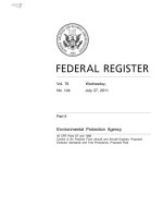Control of Air Pollution From Aircraft and Aircraft Engines; Proposed Emission Standards and Test Procedures ppt