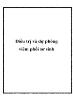 Điều trị và dự phòng viêm phổi sơ sinh potx