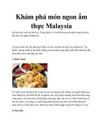 Khám phá món ngon ẩm thực Malaysia pot