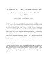 Accounting for the U.S. Earnings and Wealth Inequality by Ana Casta˜neda, Javier D´ıaz-Gim´enez and Jos´e-V´ıctor R´ıos-Rull∗ potx