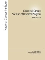 Colorectal Cancer: Six Years of Research Progress pdf