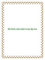 Bài thuốc chữa bệnh từ hạt đậu đen docx