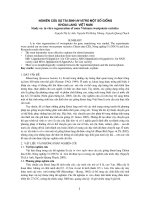 NGHIÊN CỨU SỰ TÁI SINH IN VITRO MỘT SỐ GIỐNG KHOAI LANG VIỆT NAM ppt