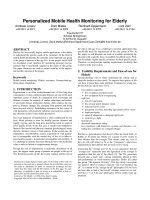 Personalized Mobile Health Monitoring for Elderly pptx