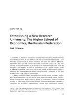 Establishing a New Research University: The Higher School of Economics, the Russian Federation docx