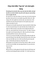 Chọn thời điểm 