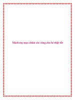 Mách mẹ mẹo chăm sóc răng cho bé thật tốt pot