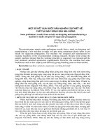 Một số kết quả bước đầu nghiên cứu thiết kế, chế tạo máy đóng bầu mía giống pdf