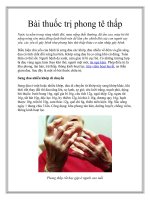 Bài thuốc trị phong tê thấp ppt