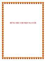 ĐỪNG TIẾC CHI MỘT NỤ CƯỜI. ppt