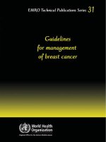 Guidelines for management of breast cancer ppt