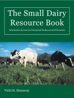 The Small Dairy Resource Book Information Sources for Farmstead Producers and Processors pdf