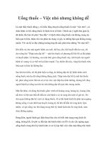 Uống thuốc – Việc nhỏ nhưng không dễ potx