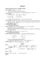 Đề ôn thi tốt nghiệp trung học phổ thông môn toán - Đề 40 ppt