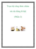 Trọn bộ công thức chăm sóc da bằng lô hội (Phần 2) pptx