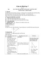 giáo án quan hệ giữa đường vuông góc và đường xiên, đường xiên và hình chiếu - toán 7 - gv.ng.đ.an