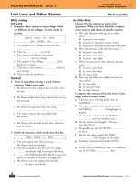 Activity worksheets