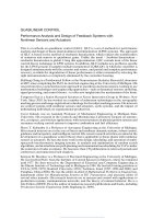 QUASILINEAR CONTROL: Performance Analysis and Design of Feedback Systems with Nonlinear Sensors and Actuators pot