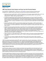 JMP Group Reports Fourth Quarter and Fiscal Year 2012 Financial Results docx