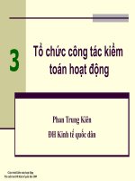 oa - chương 3 tổ chức công tác kiểm toán hoạt động