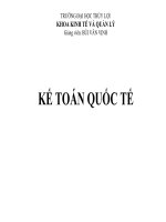 Bài giảng kế toán quốc tế của giảng viên du học Tại Úc về