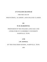 AN ENGLISH GRAMMAR FOR THE USE OF HIGH SCHOOL, ACADEMY, AND COLLEGE CLASSES pot