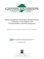 Retail Consolidation and Produce Buying Practices: A Summary of the Evidence and Potential Industry and Policy Responses pot